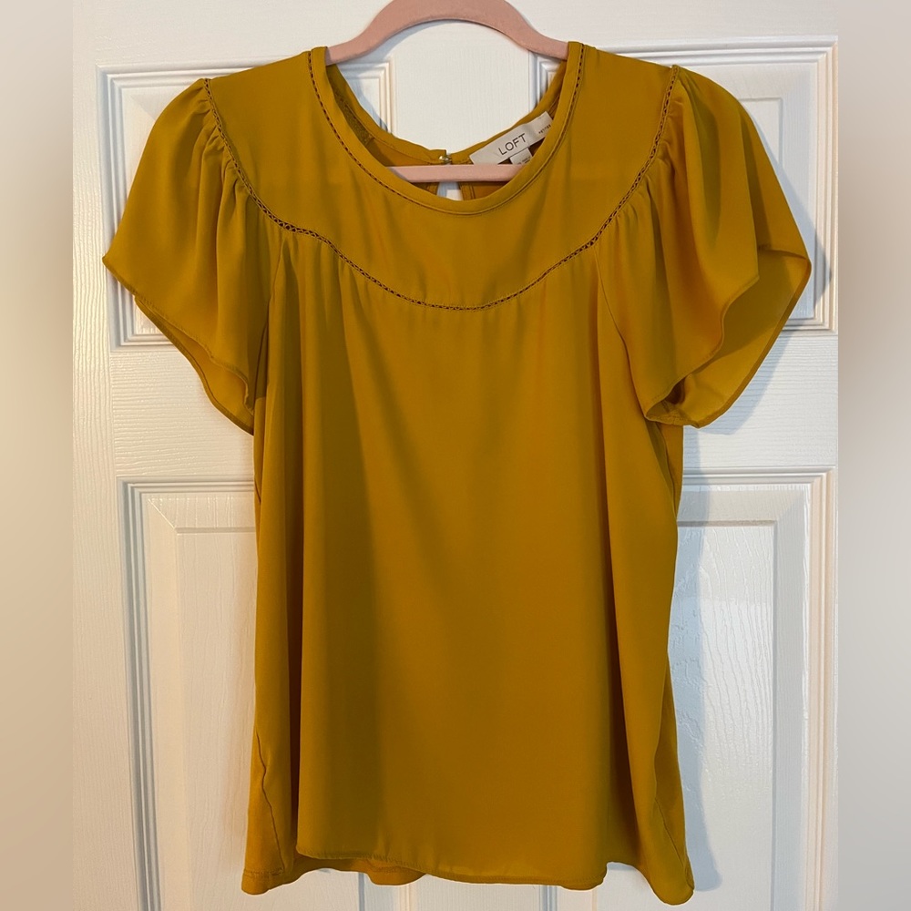 LOFT yellow blouse